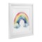 Stupell Industries Soft Rainbow with Clouds Framed Print Under Glass, design by Creative Studio